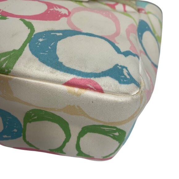 COACH Hampton Pastel Signature Scribble Shoulder Bag Tote 247 w/ 2 Hang Tags - Picture 9 of 16